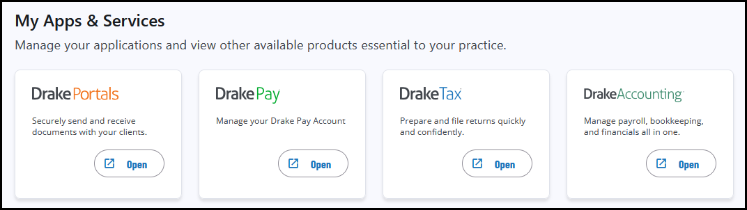 Image showing available apps